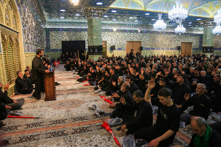 عزاداری هیئات مذهبی مشهد و قم در حرم حضرت معصومه(س)