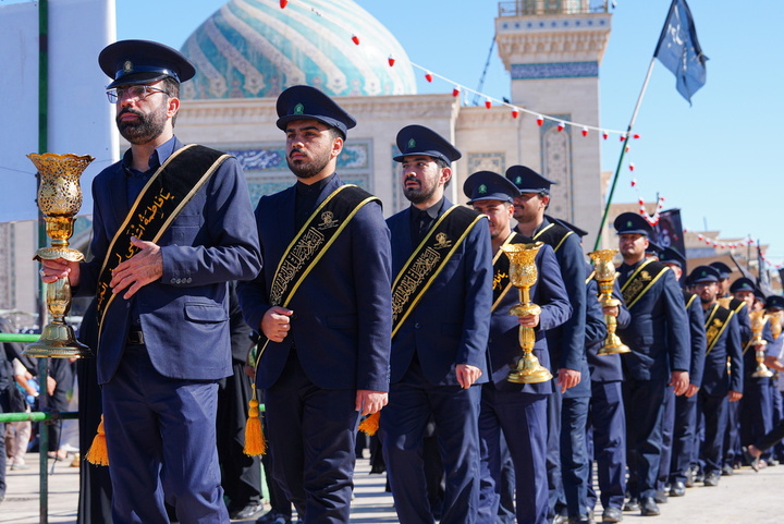 عزاداری خادمان حرم کریمه اهل بیت (س) در سالروز رحلت ایشان