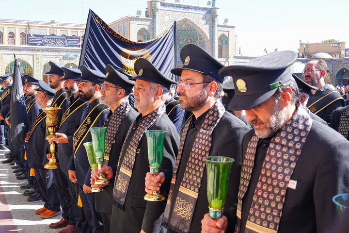 عزاداری خادمان حرم کریمه اهل بیت (س) در سالروز رحلت ایشان