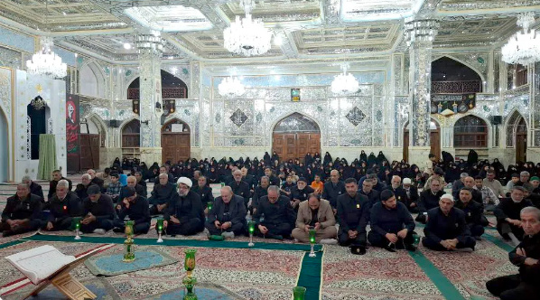 آیین معنوی «سبحه» ویژه خدام آستان حضرت حسین بن موسی الکاظم (ع) در طبس برگزار شد