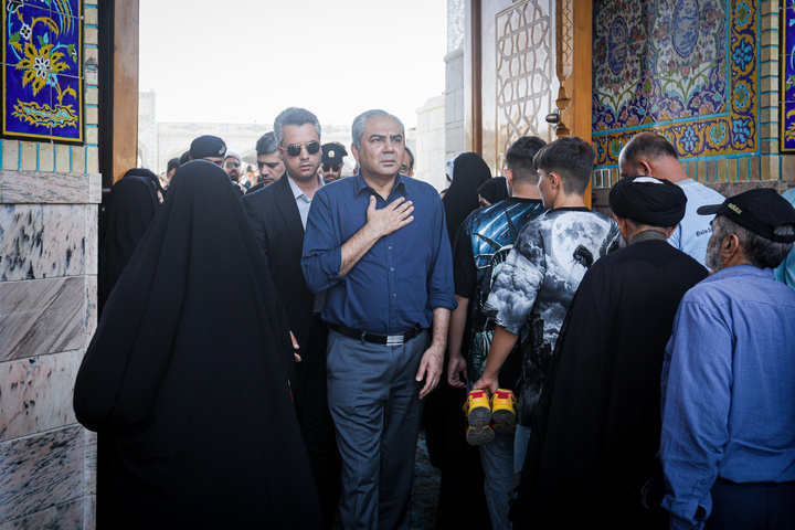 تشرف وزیر کشور جمهوری اسلامی پاکستان به حرم مطهر رضوی
