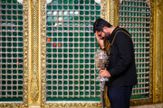 تصاویری متفاوت از آیین سنتی خطبه‌خوانی خدام در شام رحلت بانوی کرامت