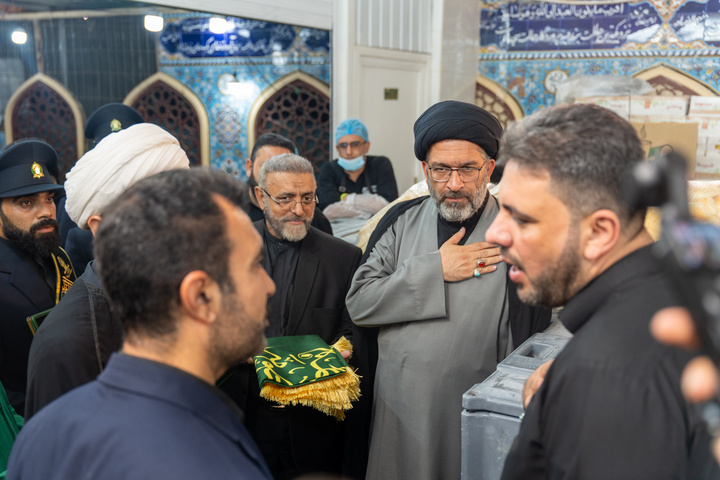 تقدیر از مواکب ایام رحلت بانوی کرامت توسط مسئولان حرم مطهر