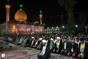 حضور خادمین آستان مقدس حضرت عبدالعظیم(ع) بمناسبت میلاد حضرت سیدالکریم در حرم مطهر حضرت شاهچراغ (ع)