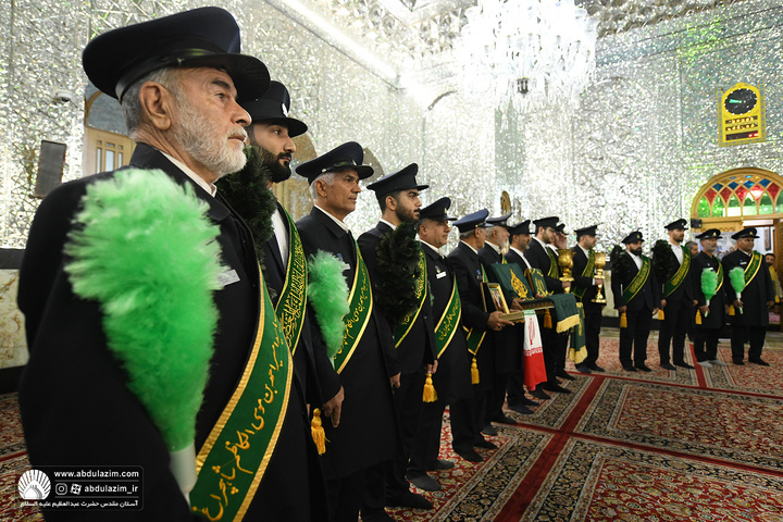 مراسم ویژه خطبه خوانی خدام بمناسبت ولادت حضرت عبدالعظیم(ع)