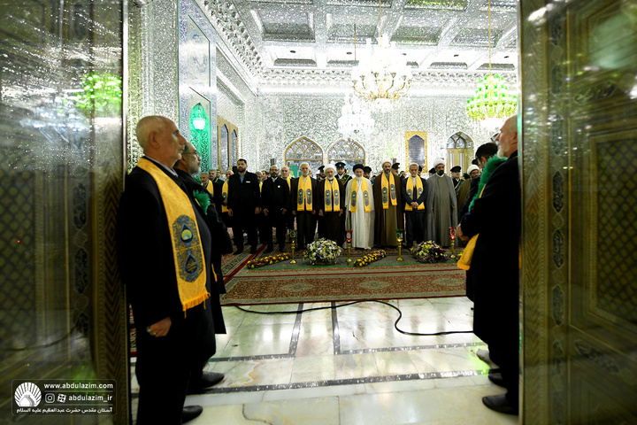 مراسم ویژه خطبه خوانی خدام بمناسبت ولادت حضرت عبدالعظیم(ع)