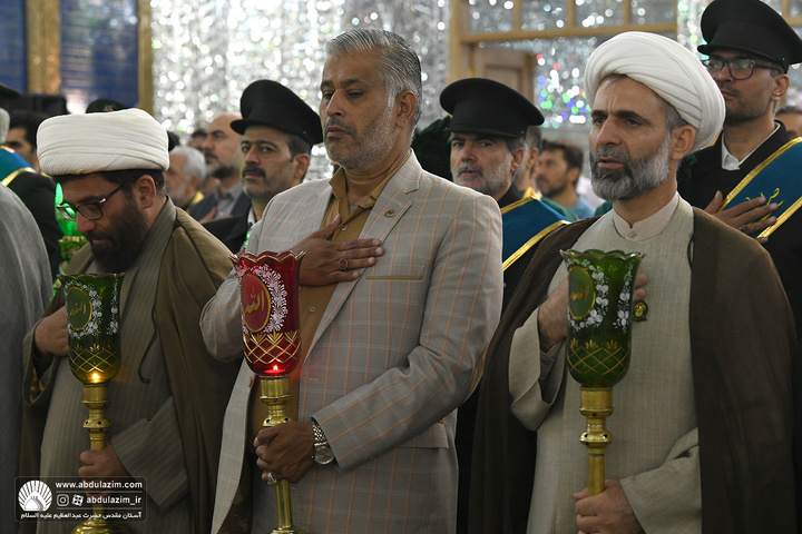 مراسم ویژه خطبه خوانی خدام بمناسبت ولادت حضرت عبدالعظیم(ع)