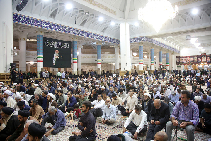 گرامیداشت آیت الله شبیری زنجانی در حرم حضرت معصومه (س)