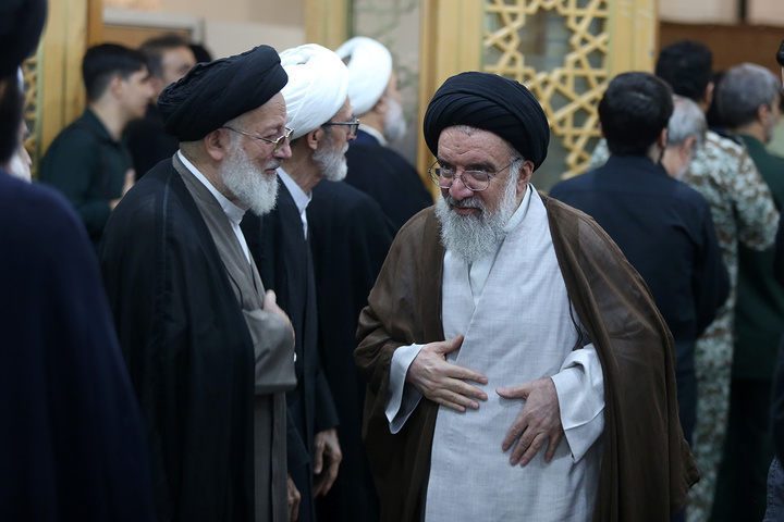 گرامیداشت آیت الله شبیری زنجانی در حرم حضرت معصومه (س)