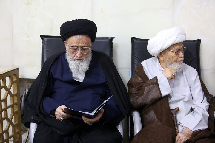 گرامیداشت آیت الله شبیری زنجانی در حرم حضرت معصومه (س)