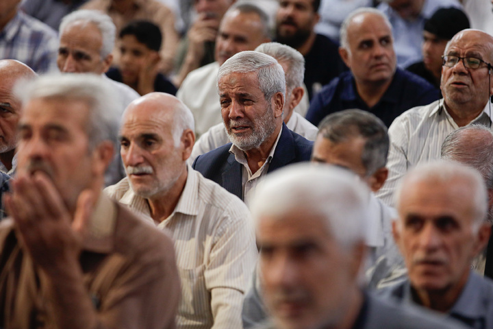وداع با پیکر فرمانده قرارگاه عملیاتی سجاد سراوان در حرم مطهر رضوی