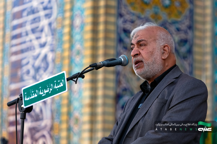 تشرف موکب‌داران کربلایی به حرم مطهر رضوی