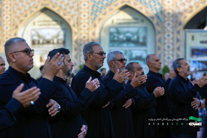 تشرف موکب‌داران کربلایی به حرم مطهر رضوی