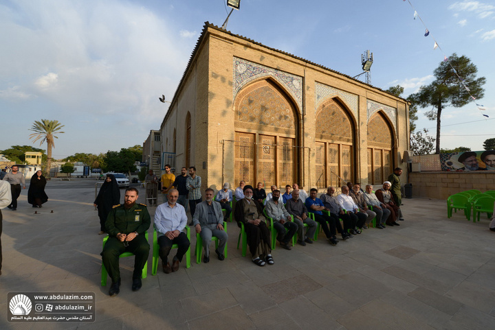آئین بدرقه سنگ مرقد مطهر حضرت عبدالعظیم حسنی (ع) از شهر ادب و شعر به شهر کهن و تاریخی ری