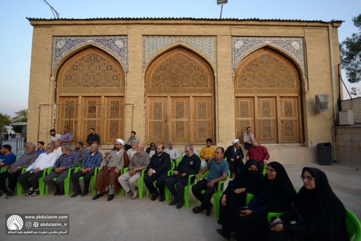 آئین بدرقه سنگ مرقد مطهر حضرت عبدالعظیم حسنی (ع) از شهر ادب و شعر به شهر کهن و تاریخی ری