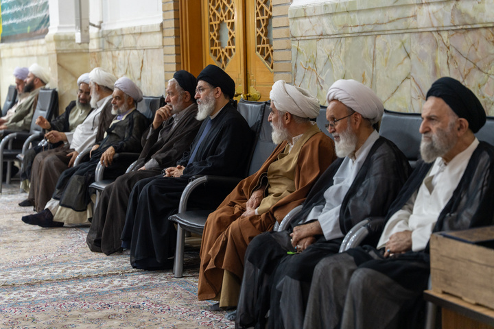 مراسم با شکوه بزرگداشت مجاهد کبیر شهید سید حسن نصرالله در حرم بانوی کرامت