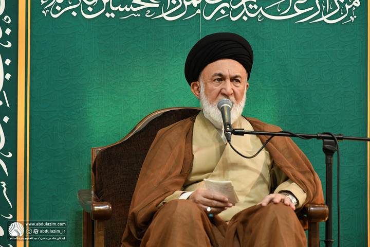 مراسم دعای کمیل و یادبود دومین سالگرد شهادت سید حسن نصرالله در آستان مقدس حضرت عبدالعظیم علیه السلام