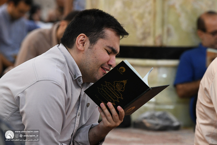 مراسم دعای کمیل و یادبود دومین سالگرد شهادت سید حسن نصرالله در آستان مقدس حضرت عبدالعظیم علیه السلام