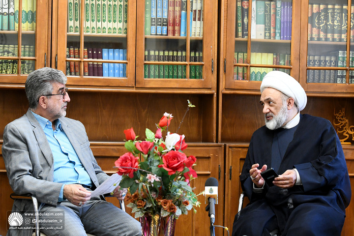 دیدار مدیر رادیو زیارت با معاون امور علمی و فرهنگی آستان مقدس حضرت عبدالعظیم علیه السلام