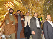 گزارش تصویری حضور سیدالشهدای مقاومت، شهید سید حسن نصرالله در حرم مطهر حضرت عبدالعظیم / سال 1384