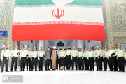 دیدار جمعی از پرسنل فراجای شهرستان ری با تولیت آستان مقدس حضرت عبدالعظیم علیه السلام