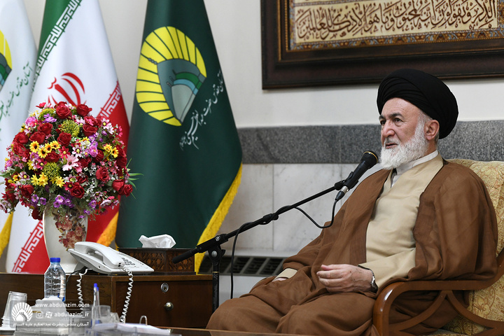 دیدار جمعی از پرسنل فراجای شهرستان ری با تولیت آستان مقدس حضرت عبدالعظیم علیه السلام