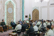 دیدار فرماندهان انتظامی استان خراسان رضوی با تولیت آستان قدس رضوی