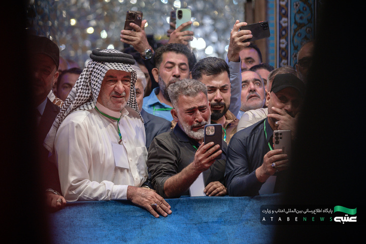 تشرف موکب‌داران عراقی به حرم مطهر رضوی