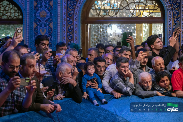 تشرف موکب‌داران عراقی به حرم مطهر رضوی