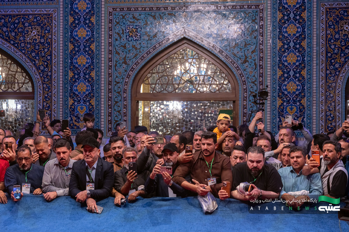 تشرف موکب‌داران عراقی به حرم مطهر رضوی