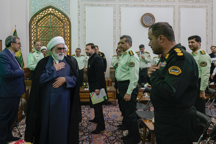 دیدار فرماندهان انتظامی استان خراسان رضوی با تولیت آستان قدس رضوی