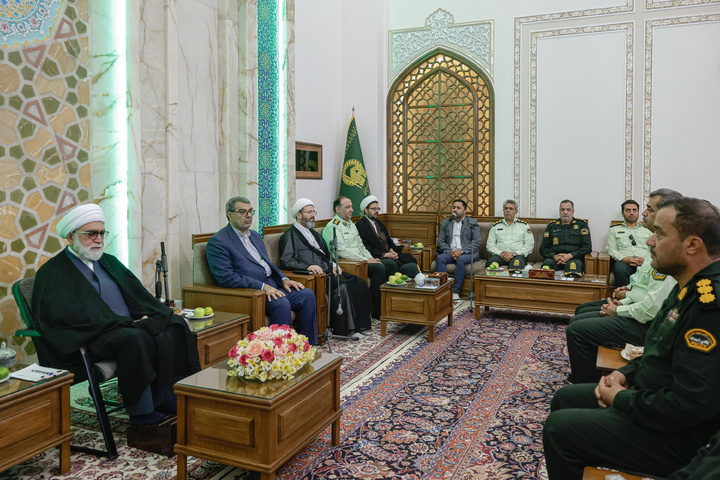 دیدار فرماندهان انتظامی استان خراسان رضوی با تولیت آستان قدس رضوی