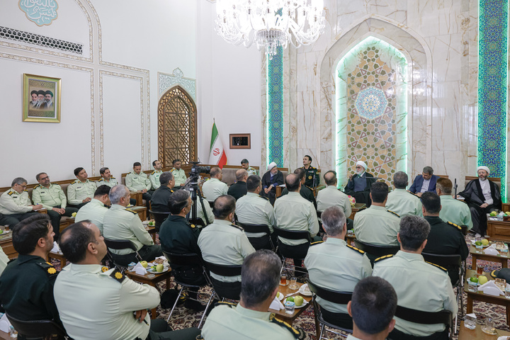 دیدار فرماندهان انتظامی استان خراسان رضوی با تولیت آستان قدس رضوی