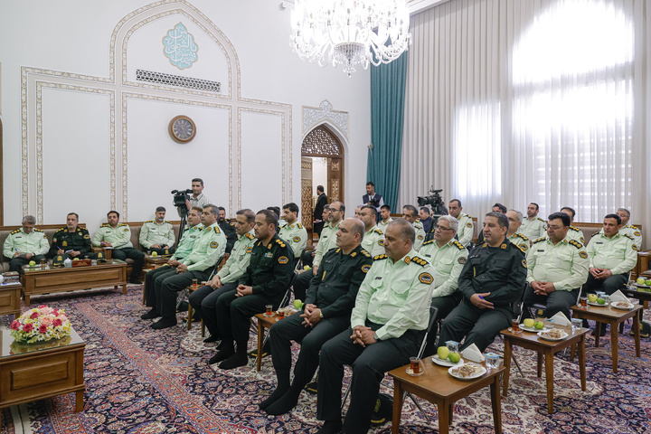 دیدار فرماندهان انتظامی استان خراسان رضوی با تولیت آستان قدس رضوی