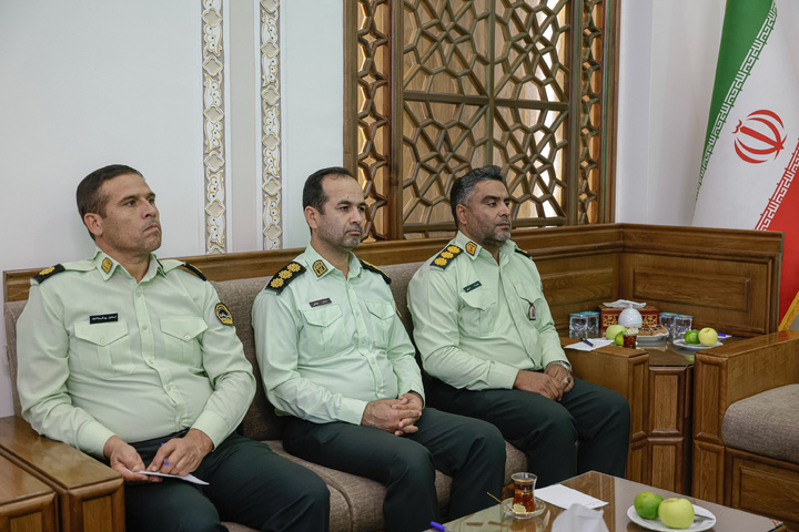 دیدار فرماندهان انتظامی استان خراسان رضوی با تولیت آستان قدس رضوی