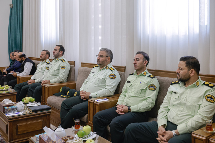دیدار فرماندهان انتظامی استان خراسان رضوی با تولیت آستان قدس رضوی