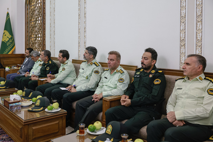 دیدار فرماندهان انتظامی استان خراسان رضوی با تولیت آستان قدس رضوی