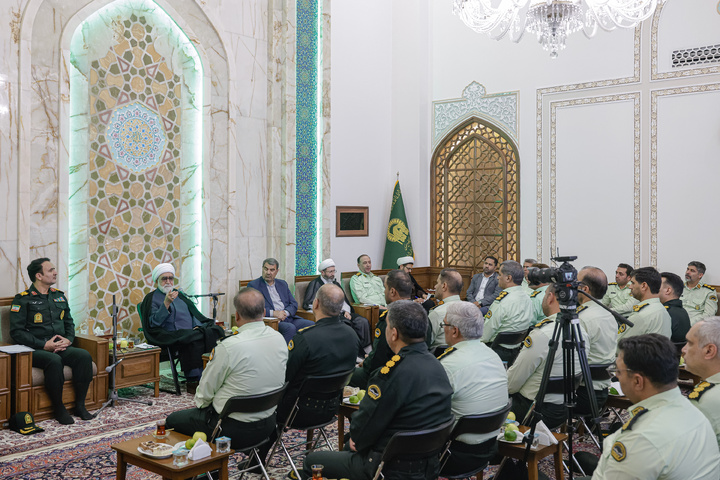 دیدار فرماندهان انتظامی استان خراسان رضوی با تولیت آستان قدس رضوی