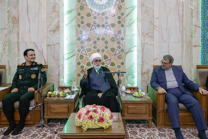 دیدار فرماندهان انتظامی استان خراسان رضوی با تولیت آستان قدس رضوی