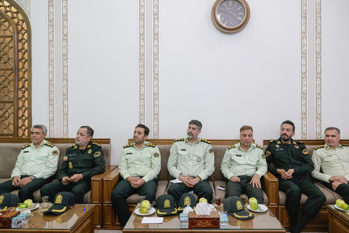 دیدار فرماندهان انتظامی استان خراسان رضوی با تولیت آستان قدس رضوی
