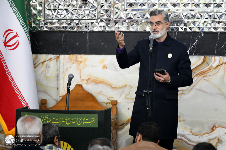 مراسم غبارروبی مضجع مطهر حضرت عبدالعظیم الحسنی علیه السلام با حضور اقشار مختلف