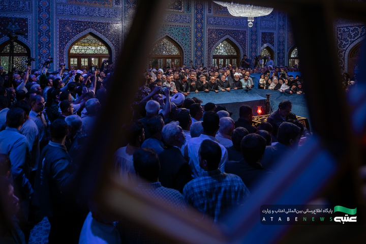 عراقی موکب منتظمین کی حرم امام رضا علیہ السلام میں حاضری