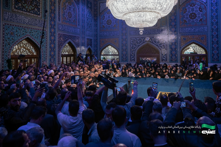 عراقی موکب منتظمین کی حرم امام رضا علیہ السلام میں حاضری