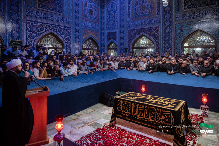 عراقی موکب منتظمین کی حرم امام رضا علیہ السلام میں حاضری