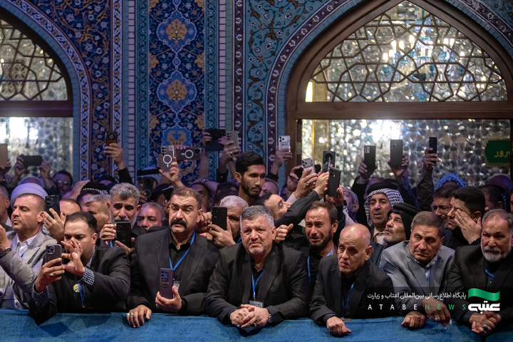 عراقی موکب منتظمین کی حرم امام رضا علیہ السلام میں حاضری