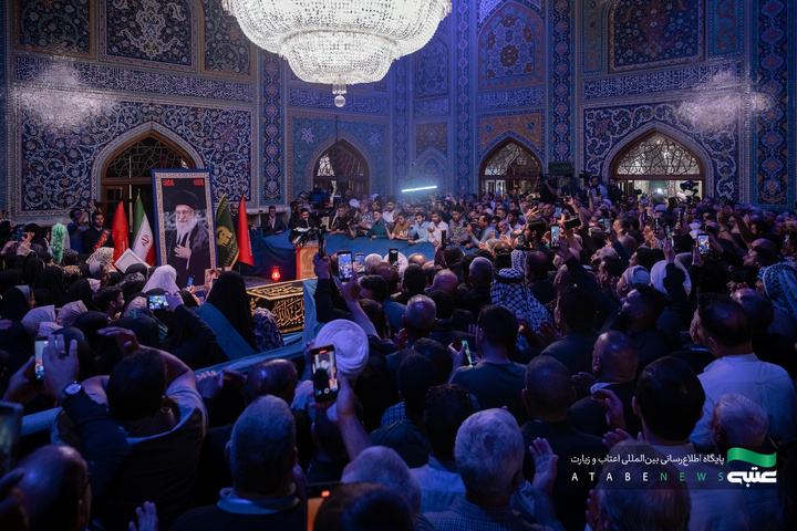 عراقی موکب منتظمین کی حرم امام رضا علیہ السلام میں حاضری