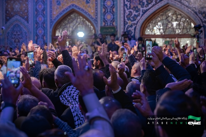 عراقی موکب منتظمین کی حرم امام رضا علیہ السلام میں حاضری