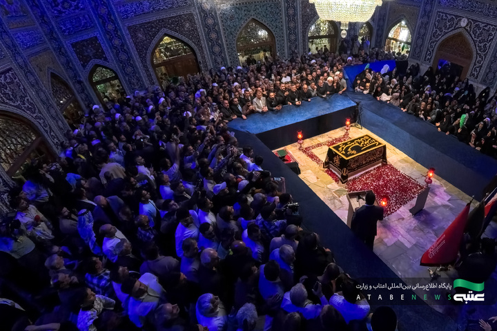 عراقی موکب منتظمین کی حرم امام رضا علیہ السلام میں حاضری