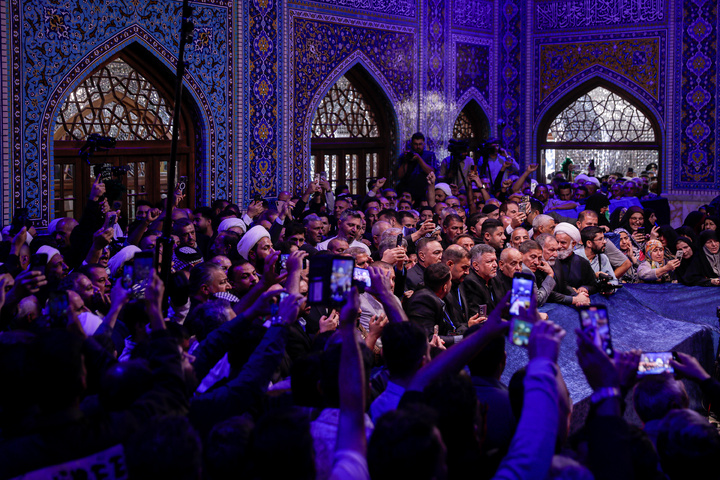 تشرف موکب داران عراقی به حرم مطهر رضوی