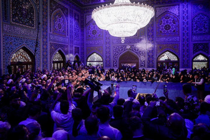 تشرف موکب داران عراقی به حرم مطهر رضوی